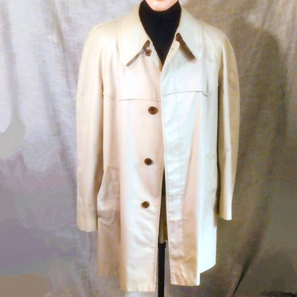Vintage London Fog poly/cotton 3/4 length raincoat